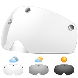 Victgoal Bike Helmet Goggles Visor Strong Magnetic Eye Shield (Photochromic)