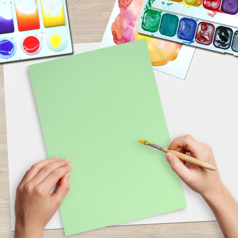 Light Green Card A4 50 Sheets Mint Green Card 160gsm