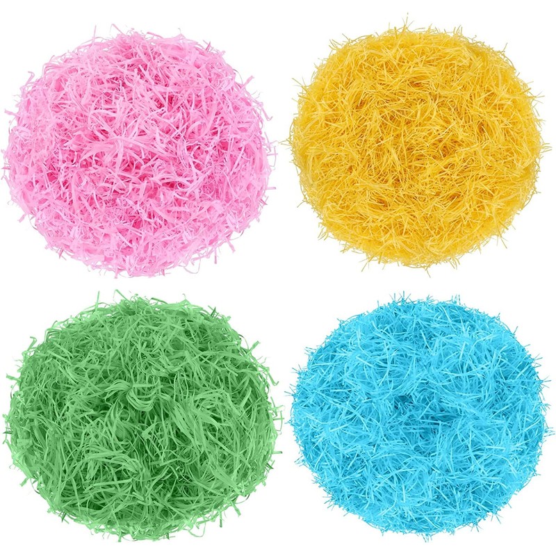 Wgudzpj Easter Crinkle Cut Paper Shred Filler, Shredded Paper for