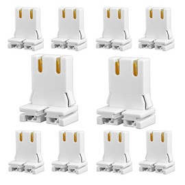 10-PCS MED FL SKT UNSHUNTED U Bend Rapid Start Applications Unshunted for Instant Start Ballast 660W-600V Medium Bi-Pin Socket T8 or T12 U-Bend Lampholder
