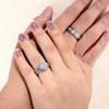 Newshe Jewellery Wedding Ring Sets for Him and Her AAAAA