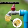 Hooshing Hose Bib Adapter 1-1/16" Fine Thread Female to 3/4