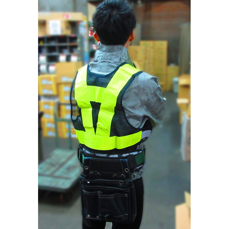 MacCho: MCAB7S-3 Safety Vest, Short Type, Length 15.7 inches (40