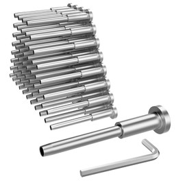 BLIKA 60 Pack Invisible Cable Railing Kits, T316 Stainless Steel 1/8" Invisible Receiver and Swage Stud End for Cable Railing, Swage Tensioner 1/8" for Wood/Metal Post, Cable Railing Hardware