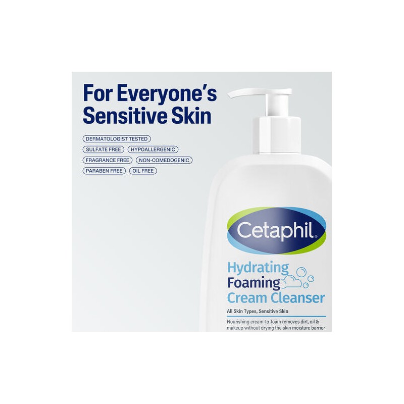 Cetaphil Hydrating Foaming Cream Cleanser 236ml