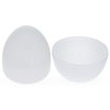 Set of 2 White Plastic Jumbo Size Easter Eggs 10