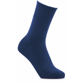 Cosyfeet Extra Roomy Luxury Bamboo Seam‑free Socks - Blue - M