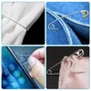 380 Piece Safety Pins Set in Black - 5 Sizes