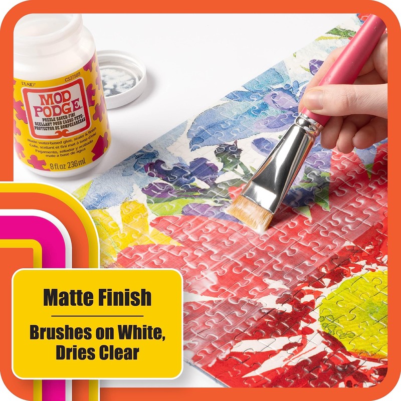 Mod Podge Puzzle Saver, Premium Matte All-in-One Glue, Sealer, and