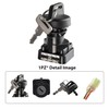 1PZ Ignition Switch, 3-Position, Key Actuated, Black, ON-OFF Operation, Fits