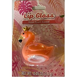 Pink Flamingo Lip Gloss .05oz Sweet Peach Scent
