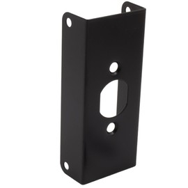 Door Reinforcer, 4-1/2 Inches, Fits 1-3/4" Thick Doors, Matte Black by Stone Harbor Hardware