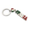 Powersell Italian National Flag Metal Keyring Key Ring for Men