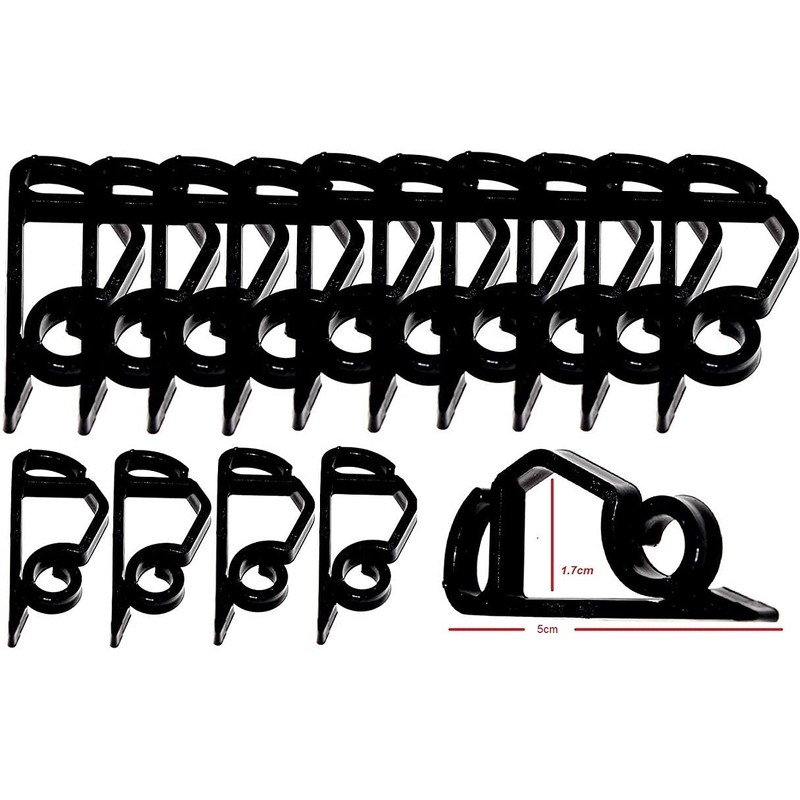 Simply Products 50 Gutter Hooks for Hanging Outdoor Christmas Xmas