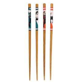 My Hero Academia 4 Pairs Collectible Anime Bamboo Chopsticks 8.85 Inches Long Gift Set