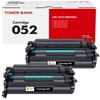 052 Black Toner Cartridge 2-Pack: Compatible Replacement for Canon 052