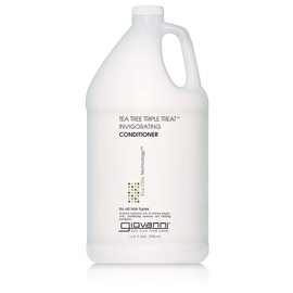 GIOVANNI Tea Tree Triple Treat Invigorating Conditioner - Cooling Peppermint, Eucalyptus, Rosemary, Helps Dry Flaking Scalp, Paraben Free, Helps to Moisturize, Smooth & Detangle - 128 oz