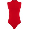 Hamishkane Ladies Polo High Neck Bodysuit Womens Plain Sleeveless Leotard
