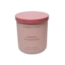 Sand + Fog Scented Candle - Jasmine Amaranth – Additional Scents and Sizes – 100% Cotton Lead-Free Wick - Luxury Air Freshening Jar Candles - Perfect Home Decor – 10oz