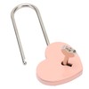 3pcs Heart Shaped Padlock with 3 Keys Rustproof Zinc Alloy