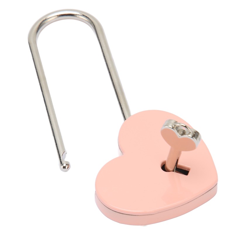 3pcs Heart Shaped Padlock with 3 Keys Rustproof Zinc Alloy