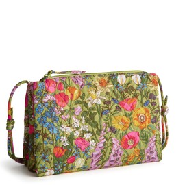 Vera Bradley Premium Cotton Foxbury Crossbody, Meadow Bouquet