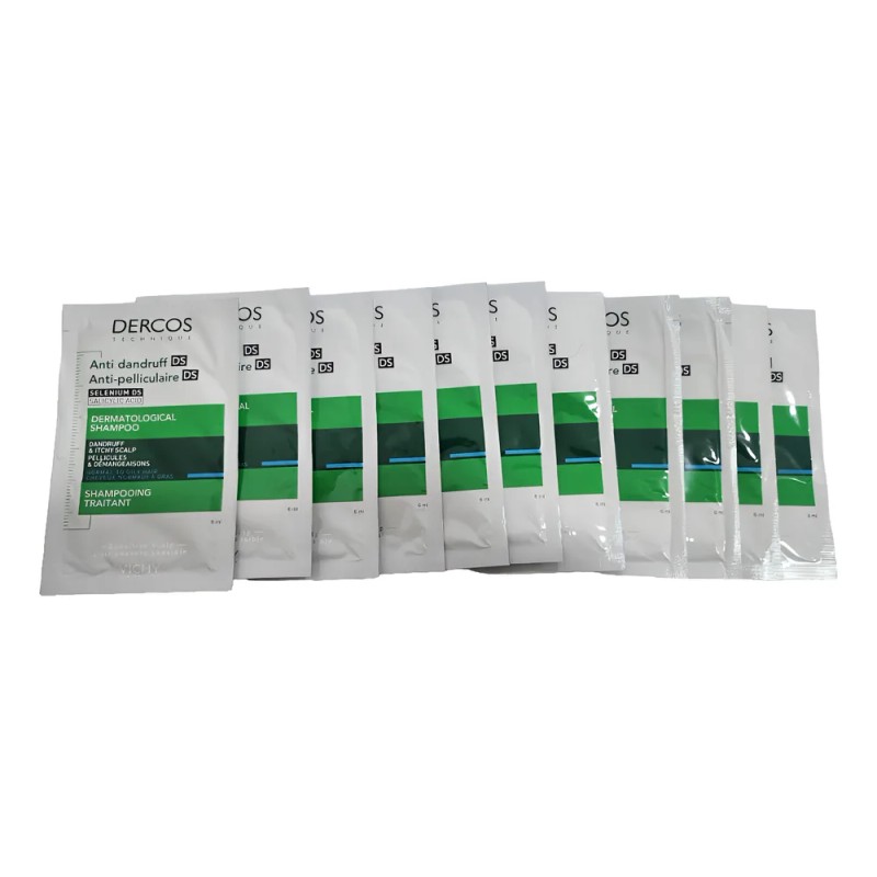 Dercos Shampoo Control Caspa Cabello Normal 216 Ml En Sobres