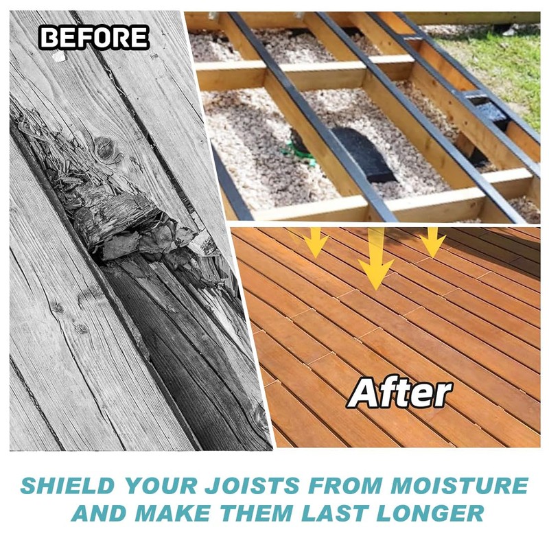 XIZAO Joist Tape for Decking Waterproof Deck Butyl Joists Tapes