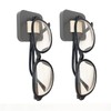 FINDAMAZE Glasses Storage 2 Pack Short Sunglasses Organizer Wall Mounted