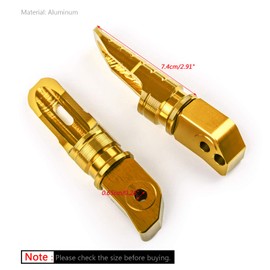 Areyourshop Rear Footrest Footpegs for CB125R CB250R CB300R CBR250RR CBR600RR Gold