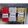 Very Long Christmas Tinsel in Red, Gold Or Silver, 50