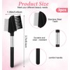 Small Eyelash Comb, 3Pcs Metal Teeth Lash Separator & Eyebrow