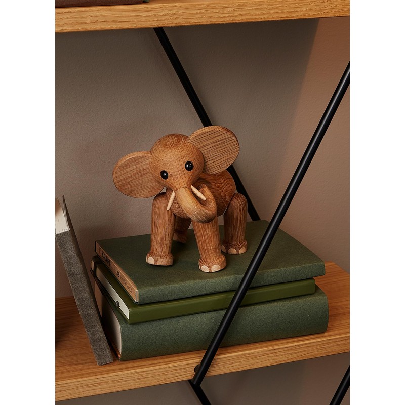 Spring Copenhagen Handmade Wooden Elephant Figurine - Ollie: A Majestic