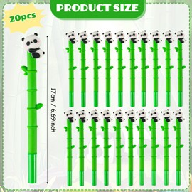 Phlognfy 20Pcs Panda Gel Stifte Set, Cartoon Panda Kugelschreiber, Kinder Schulsachen Set, Kindergeburtstag Geschenke, für Schule Bürobedarf