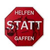 Polizeimemesshop Helfen statt Gaffen Rubber Patch Glow