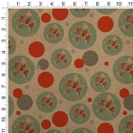 GRAPHICS & MORE Peace Dove at Christmas Premium Kraft Gift Wrap Wrapping Paper Roll