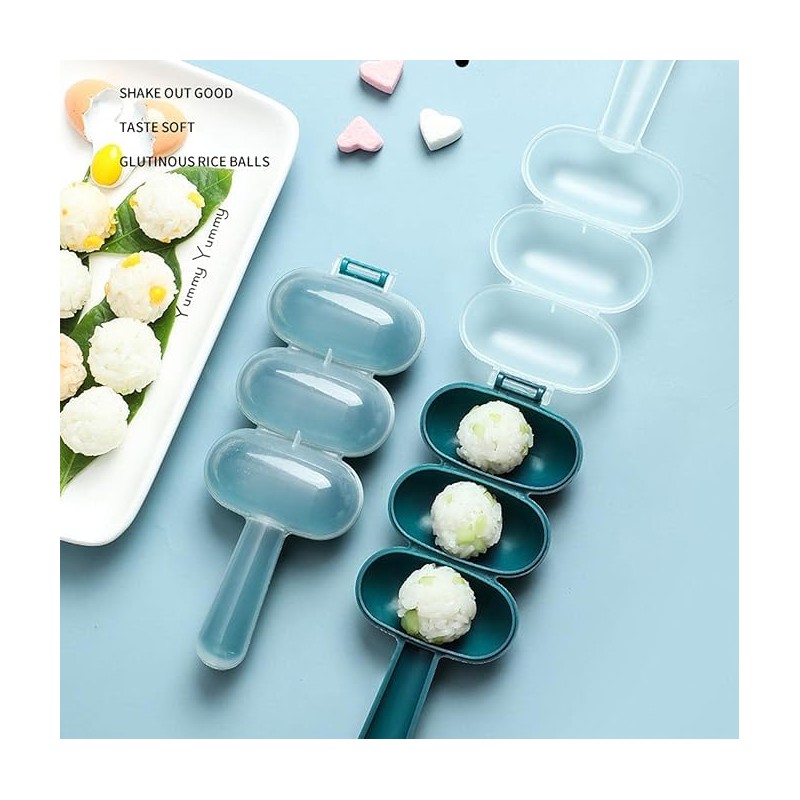 Blue Rice Ball Moulds, Rice Ball Mould, Rice Ball Maker,