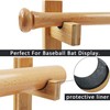 Invech 2 Baseball Bat Holder, Baseball Bat Display Wall Mount,