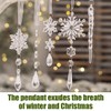 UEAVOID Pack of 5 Diamond Painting Christmas Tree Decorations Icicle