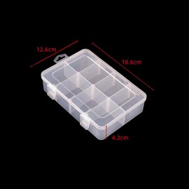 Snack Box Container for Little Boys and Girls, 2 Pack Snackle Box Container with 8 Adjustble Compartments, Snack Boxes for Travel Party Meal, BPA Free, Dishwasher Safe, Portable, Easy to Use and Clean
