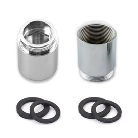 Brass Faucet Adapter, 2pcs Length Extension Tap Aerator Connector, 22mm Female to 22mm Male Thread Sink Faucet Water Purifier Aerator Adapter