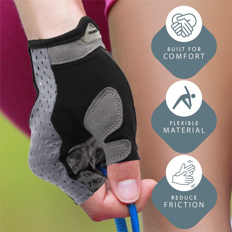 Actesso Breathable Fitness Gloves – Padded fingerless gloves for Biking,