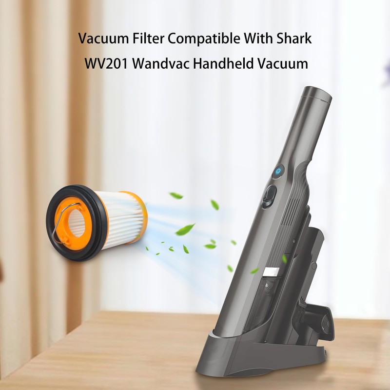 WV201 Wandvac Filter Replacement Filter Compatible with Shark WV201RGBRN WV201BK