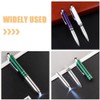 Operitacx LED Ballpoint Pen with Stylus Tip 3Pcs Retractable Lighted