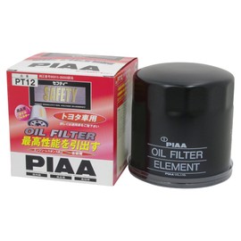 PIAA(ピア) 車用 オイルフィルター オイルエレメント 《当社独自開発のスモールワイドプリーツ採用》 1個入 [トヨタ車用] タウンエース・ライトエース・デルタ_他 PT12