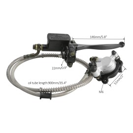 Unbranded Hydraulic Brake Caliper Assembly 170mm Brake Disc Rotor for Motocross Four Wheel