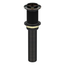 Bathroom Sink Drain without Overflow, Rustproof Vessel Lavatory Vanity Pop Up Drain Stopper, Oil Rubbed Bronze