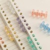 SAMCOS 12 PCS Binding Rings 4 Holes Loose Leaf Binder