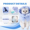 Cat Recovery Collar, Soft Adjustable Cone for Cats and Kittens,