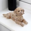 Lying Cockapoo Ornament 22cm Resin Textured Resting Puppy Dog Indoor